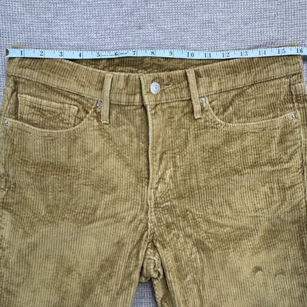 Levi's Womens Size W31 L30 Corduroy Jeans Tan Straight Leg 5 Pocket Mid Rise - Picture 9 of 14